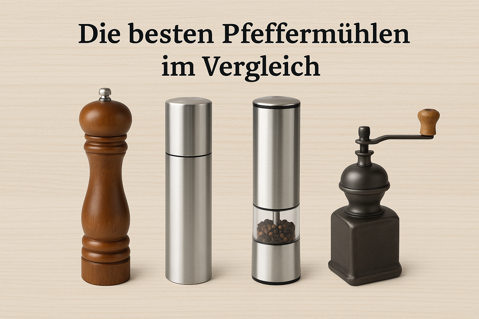 Die besten Pfeffermühlen im Vergleich